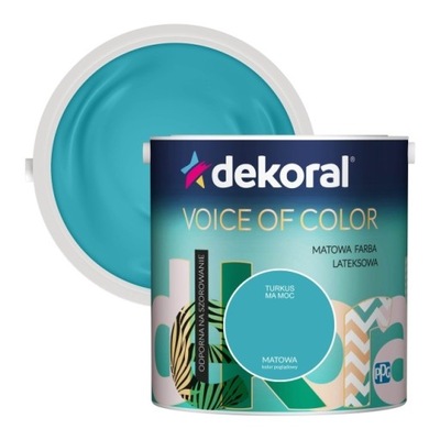 Farba Dekoral Voice of Color turkus ma moc 2,5 l