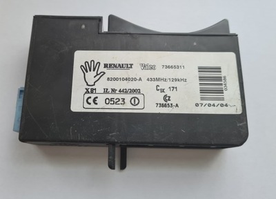 Считыватель карта renault espace iv valeo 73665311 s000002951 8200625887-a фото №1