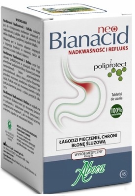 Aboca NeoBianacid PÁLENIE ZÁHY REFLUX x45 NADKYSLOSTI