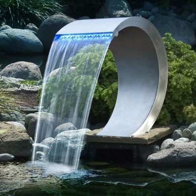 Wodospad Mamba z oświetleniem LED, stal ni