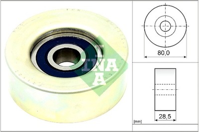 INA ROLLO PROPULSOR CORREA DE CUÑA SUBARU BRZ FORESTER IMPREZA LEGACY  