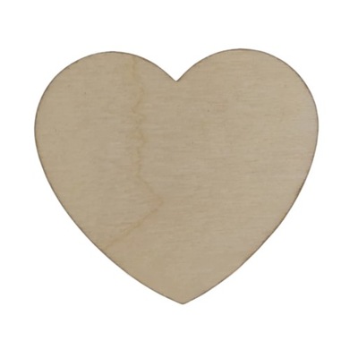 Drewniane serca ozdoba ze sklejki 2cm 100szt