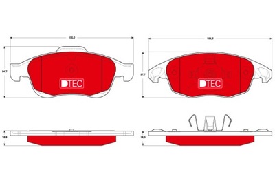 ZAPATAS DE FRENADO - JUEGO DTEC COTEC GDB1690DTE  