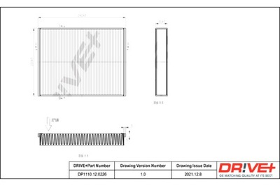 DRIVE+ FILTRO CABINAS FORD 10- C-MAX DE CARBON  