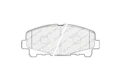 Delphi тормозные колодки тормозные honda accord viii 2.4 07.0 фото №1