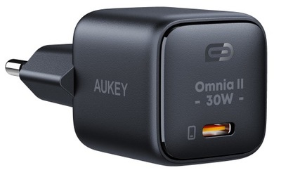 Ładowarka sieciowa Aukey PA-B1L GaN, USB-C, PD 30W