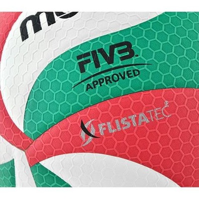 Piłka siatkowa Molten V5M5000 FIVB biało-czerwono-zielona roz.5