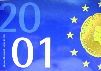 Menniczy zestaw monet Holandia 2001