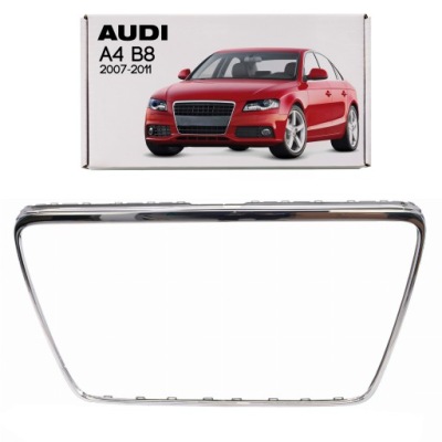 Audi a4 b8 2007-2011 przed faceliftingiem рамка решетка хромированная 8e0853651 фото №1