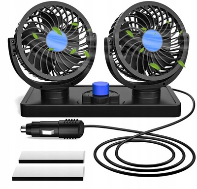 POTENTE VENTILADOR VENTILADOR AUTO 12V- DOBLE  