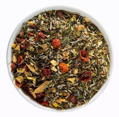 Herbata liściasta ziołowa sypana 100g Sekret Piękna bio tea organic