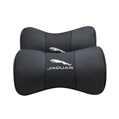 2PCS CUERO REPOSACABEZAS SAMOCHODOWYU PARA JAGUAR  