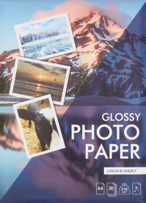 Błyszczący papier fotograficzny A4 30 sztuk