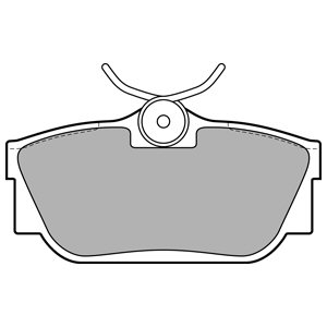 DELPHI КОЛОДКИ ГАЛЬМІВНІ ЗАД LP2019 LP2019