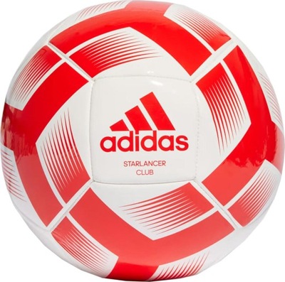 PIŁKA NOŻNA ADIDAS STARLANCER CLUB BALL BIAŁO-CZERWONA IA0974 r 5