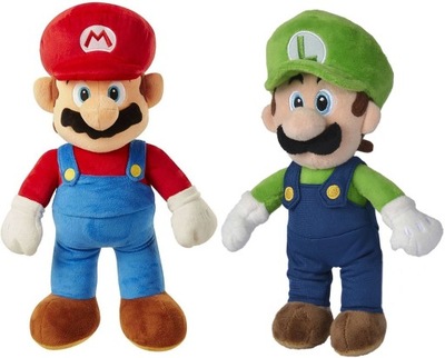 Maskotki SUPER MARIO & LUIGI Prezent dla dzieci pluszak KOMPLET 2 sztuki