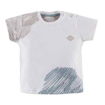 Eevi t-shirt dziecięcy biały bawełna rozmiar 86