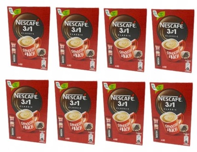 8 x NESCAFE 3W1 KARTONIK opakowanie 10szt