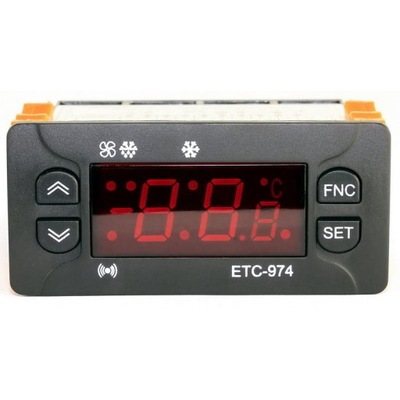 Regulator temperatury, sterownik chłodniczy ETC-974A-02, 2czujniki temp.