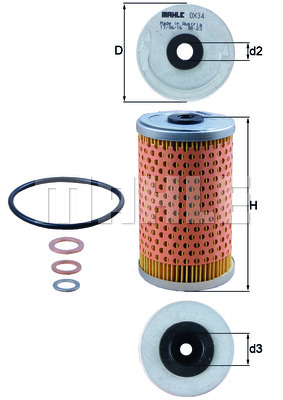 ФИЛЬТР МАСЛА KNECHT OX34D