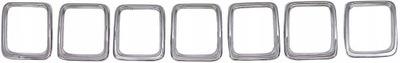 Хром решітка решітка 7 sztuk jeep compass 2017 - 2020 17 18 19 20 фото №1