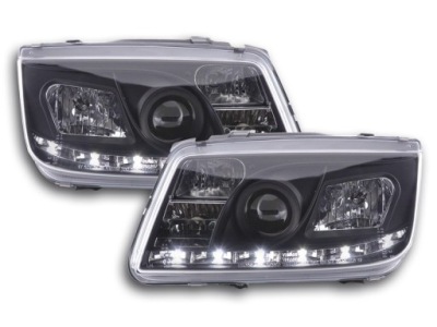 Фонари перед daylight led vw bora 1j 99-04 чёрные фото №1
