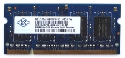 Pamięć SODIMM 1GB markowy DDR2 PC667 nowy Samsung Hynix Nanya