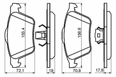 КОЛОДКИ ТОРМОЗНОЙ VOLVO S60,V70,S80 98-