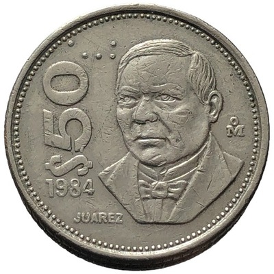 81447. Meksyk - 50 peso - 1984r. (opis!)