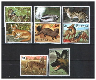 Zwierzęta seria ** RWANDA 1981 r