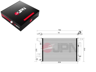 RADUADOR DE ACONDICIONADOR MITSUBISHI LANCER 07-  