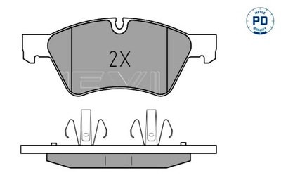 MEYLE ZAPATAS DE FRENADO PARTE DELANTERA MERCEDES E T-MODEL S211 E W211 GL X164 M  