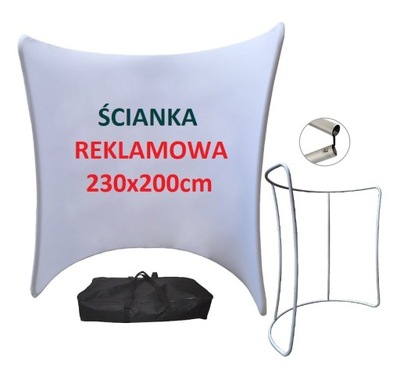 ŚCIANKA REKLAMOWA TEKSTYLNA ŁUKOWA STAND 200x230cm