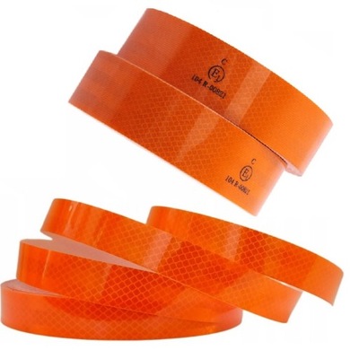 Лента отражающая konturowa оранжевая ролик 45m фото №1