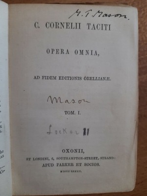 Taciti Annalium I-XVI Tacyt Roczniki 1882