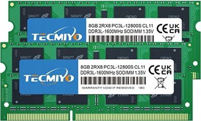 Pamięć RAM DDR3L tecmiyo 1333MHz 16 GB (2x 8gb)