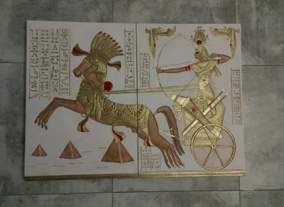 FARAON PŁASKORZEŹBA EGIPSKA ,SZTUKATERIA GIPSOWA