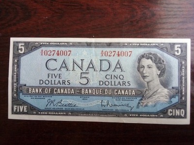 Banknot 5 dolarów Kanada