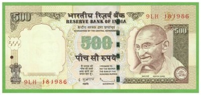 INDIE 500 RUPEES 2010 R P-99w UNC