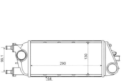Nrf интеркулер lancia ypsilon 0.9 twinair 312. 8 фото №1