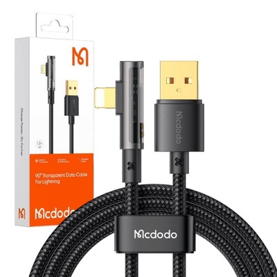 MCDODO KĄTOWY KABEL PRZEWÓD PRISM USB DO LIGHTNING SZYBKIE ŁADOWANIE3A 1.8M