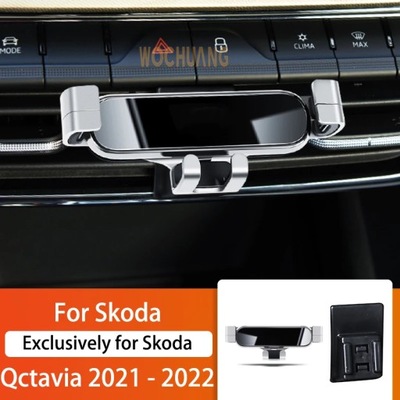 BRACKET AUTTO ON PHONE KOMORKOWY FOR SKODA OCTAVIA 15-2022 ROTARY GPS TO 360 STOPNI  