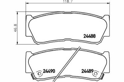 SABOTS DE FREIN DE FREIN HYUNDAI ARRIÈRE SANTA FE 06-08 TEXTAR - milautoparts-fr.ukrlive.com