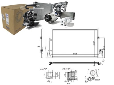 CONDENSADOR DE ACONDICIONADOR NISSAN TEANA II 2.5 3.5 07.08-09.13 NISSENS  