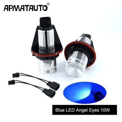 10 EN AZUL 2 PIEZAS LUZ ANGEL EYES DIOPARA LUMINOSO LED PARA BMEN E3  