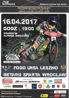 2017 UNIA LESZNO - SPARTA WROCŁAW