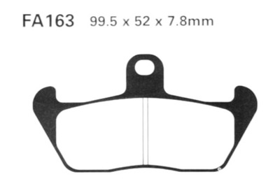 TRINKELĖS EBC FA 163 (2 SZT.) APRILIA RX 125 