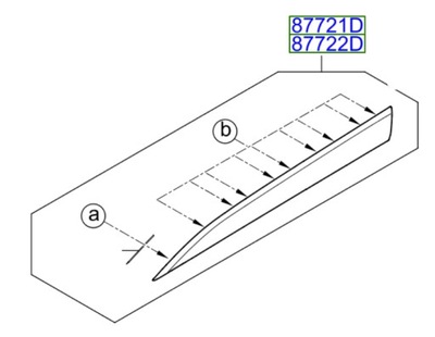 Правая молдинг дверь передних hyundai ix35 2013-15 фото №1
