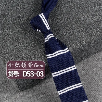 New Knitted Necktie Knit Leisure Triangle Striped