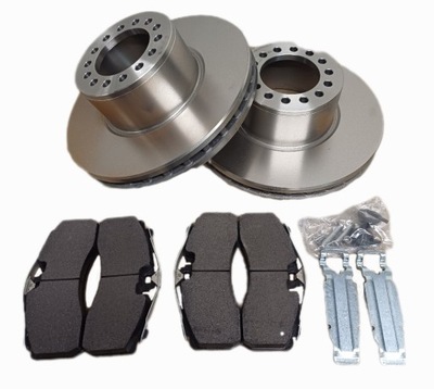 Комплект тормозные диски i тормозные колодки тормозные задняя mercedes atego 967/970 фото №1